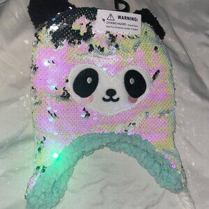 New Little Critters Toddler's Panda Sequined Hat